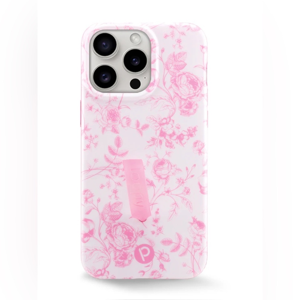 Loopy Case for iPhone 15 Pro Max- Pink Toile